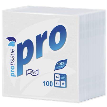 ✔️PROtissue Салфетки бумажные 100шт/1сл - купить за  в г. Махачкале