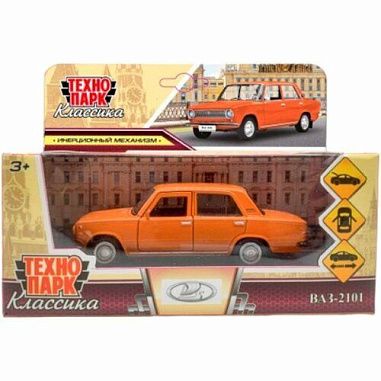 ✔️Машина металл ваз2101 12см двери багаж инерц оранжевый - купить за  в г. Махачкале