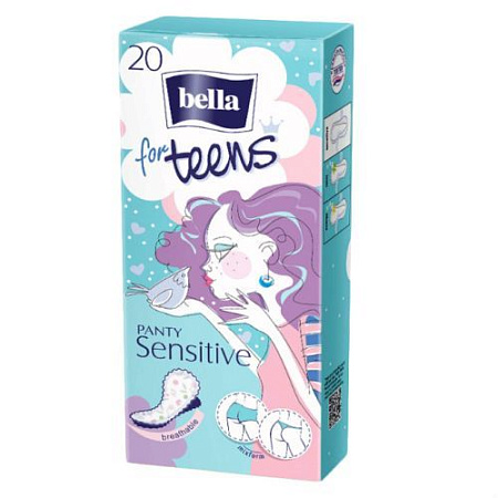 ✔️BELLA Прокладки 20шт Ежедневный For teens Sensitive  - купить за  в г. Махачкале