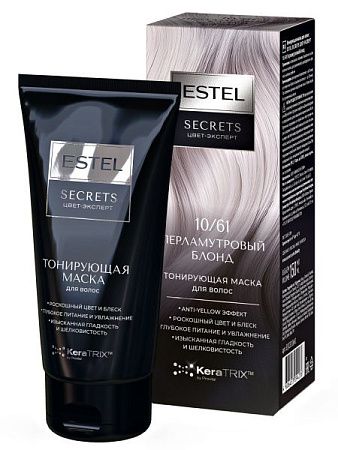 ESTEL SECRETS Цвет-эксперт Тонирующая маска д/волос 10/61 Перламутровый блонд от магазина МылоПорошок