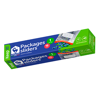 ✔️Lomberta Пакеты-слайдеры для хранения 1л 15шт - купить за  в г. Махачкале