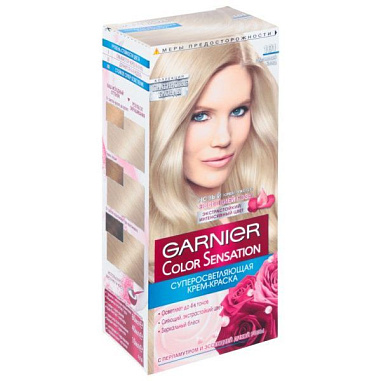 GARNIER Крем Краска COLOR SENSATION 101 Платиновый блондин от магазина МылоПорошок