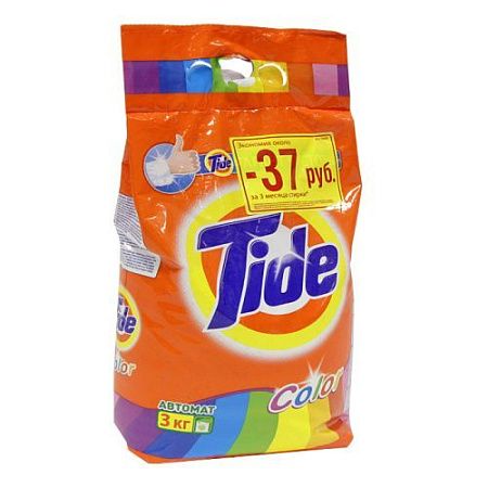 ✔️TIDE Авт СМС порошк. Color 3кг - купить за  в г. Махачкале