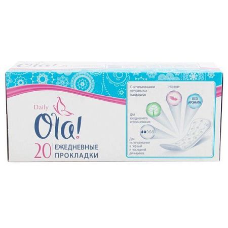 ✔️OLA Прокладки 20шт Ежедневные DAILY Нежные 3614 - купить за  в г. Махачкале