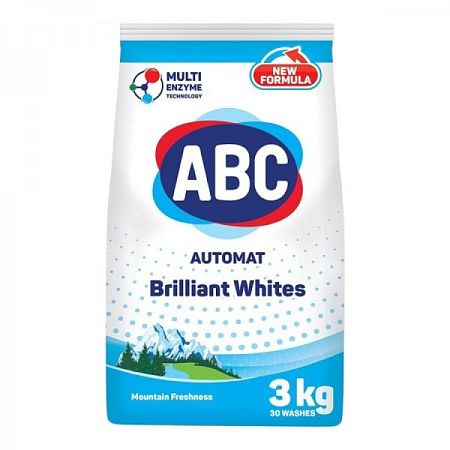 ✔️ABC стиральный порошок 3кг Brilliant Whites/6 - купить за  в г. Махачкале