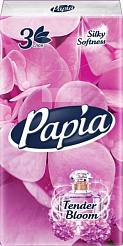 ✔️PAPIA Салфетки платочки бумажные 3сл Tender bloom  - купить за  в г. Махачкале