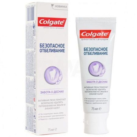 ✔️Зубная паста Colgate Безопасное отбеливание Забота о деснах 75мл/48 - купить за  в г. Махачкале