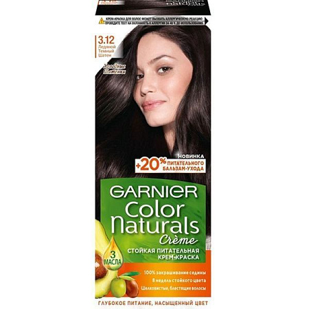 GARNIER Color Naturals Creme 3.12 Ледяной Тёмный Шатен от магазина МылоПорошок