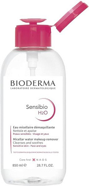 ✔️Bioderma Sensibio Мицелярная вода 500мл Для чувствительной кожи лица (с помпой) - купить за  в г. Махачкале