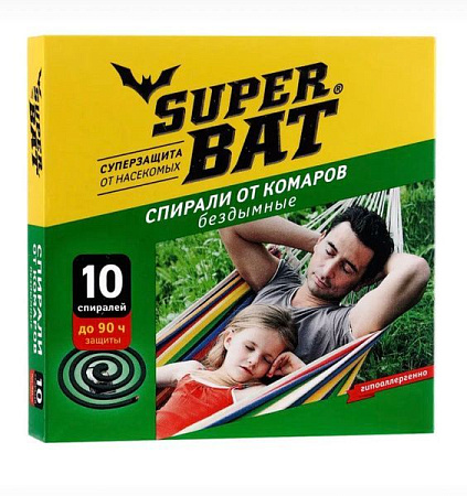 ✔️Super Bat Спирали от комаров 10шт Бездымные - купить за  в г. Махачкале