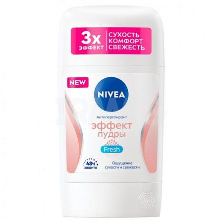 ✔️NIVEA Дез-стик жен. 50мл эффект пудры фреш - купить за  в г. Махачкале