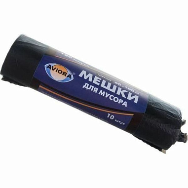 ✔️AVIORA  мешки д/мусора 120л черные 68*108см - купить за  в г. Махачкале