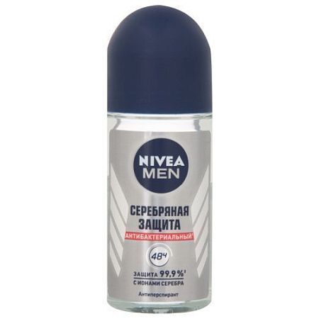 ✔️NIVEA Дез-ролл мужск. 50мл Серебрянная защита - купить за  в г. Махачкале