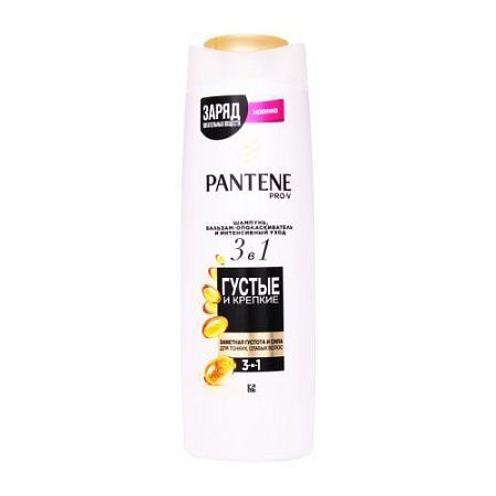 PANTENE Шампунь 400мл 3 в1 Густые и крепкие для тонких и ослабленных волос  от магазина МылоПорошок