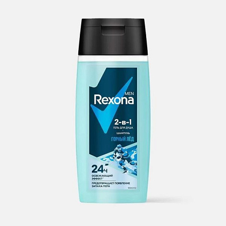 ✔️REXONA Гель д/душа и шам-нь 100мл 2в1 Горный лед/20 - купить за  в г. Махачкале