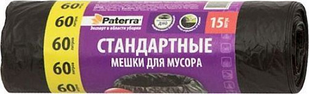 ✔️PATERRA Мешки для мусора 120л Синие с завязками 10шт/15 - купить за  в г. Махачкале