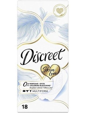 ✔️DISCREET Plus Прокладки 18шт ежедневные Skin love  - купить за  в г. Махачкале