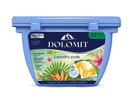 ✔️DOLOMIT Капсулы д/стирки 52шт Летние тропики - купить за  в г. Махачкале