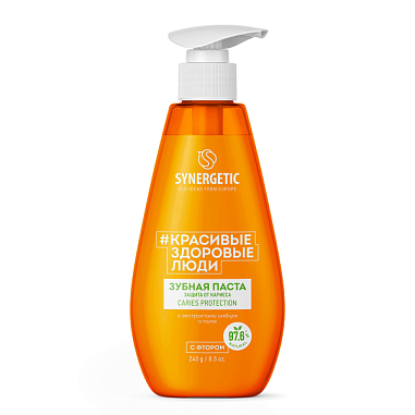 ✔️SYNERGETIC Зубная паста 240г Защита от кариеса - купить за  в г. Махачкале