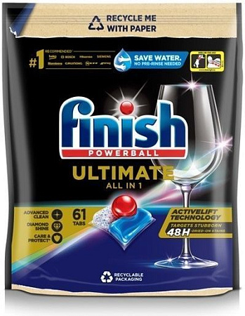 ✔️FINISH Finish Powerball Ultimate AIO Капсулы для ПММ 61шт/6 - купить за  в г. Махачкале