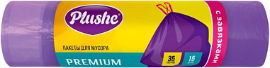 ✔️Plushe Мусорные мешки Premium 35л/15шт - купить за  в г. Махачкале