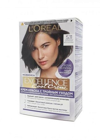 L'Oreal Paris Краски Excellence Крем 5.11 (ультрапепельный светло-каштановый) от магазина МылоПорошок