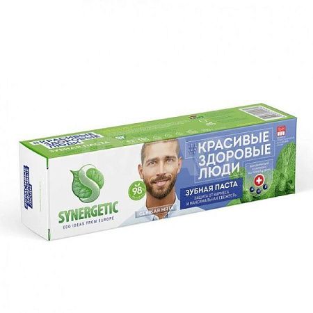 ✔️SYNERGETIC Зубн.паста Защита от кариеса и макс.свежесть Свежая мята 100г - купить за  в г. Махачкале