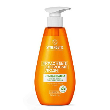 ✔️SYNERGETIC детс-зуб-паста 240г Сладкий апельсин - купить за  в г. Махачкале