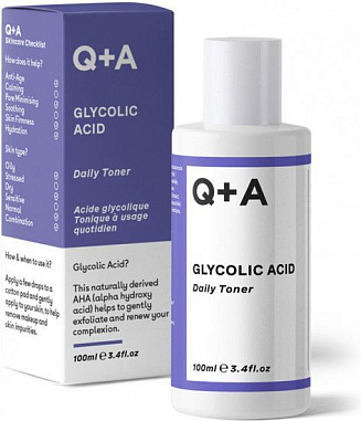 ✔️Q+A Тоник д/лица 100мл С гликолевой кислотой - купить за  в г. Махачкале