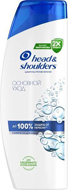 HEAD & SHOULDERS Шампунь 360мл Основной уход от магазина МылоПорошок