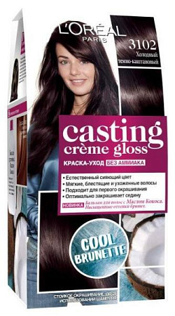 L'Oreal Paris Краски Casting Crème Gloss Крем 3102 (Холодный темно-каштановый) от магазина МылоПорошок