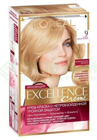 L'Oreal Paris Краски Excellence Крем 9 (очень светло русый) от магазина МылоПорошок