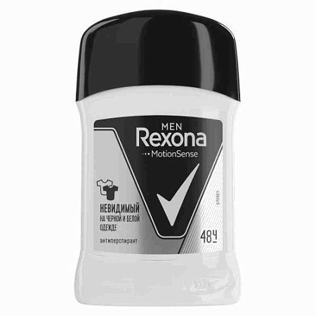 ✔️REXONA А/П-Карандаш 50мл мужс Невидимый на черном и белом - купить за  в г. Махачкале