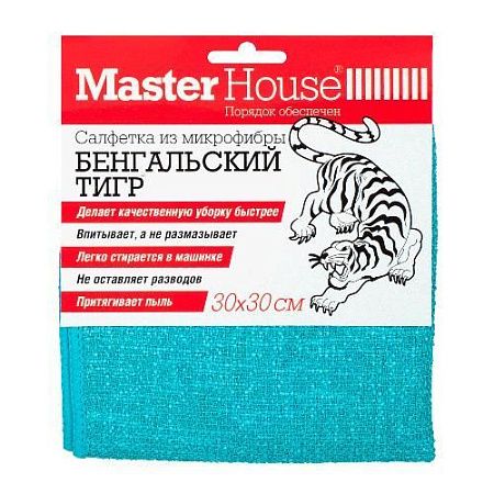 ✔️Master House Салфетка из микрофибры БЕНГАЛЬСКИЙ ТИГР 1шт 30*30см (арт.75034) - купить за  в г. Махачкале