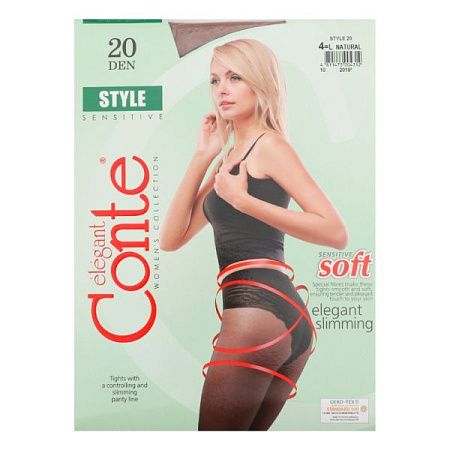 ✔️Conte Колготки 20den 4L Stile natural - купить за  в г. Махачкале