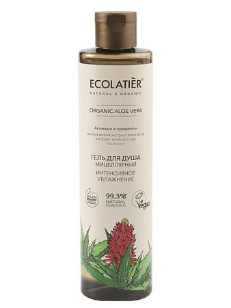 ✔️ECL GREEN Мицеллярный Гель для душа Интенсивное увлажнение Серия ORGANIC ALOE VERA, 350 мл  - купить за  в г. Махачкале