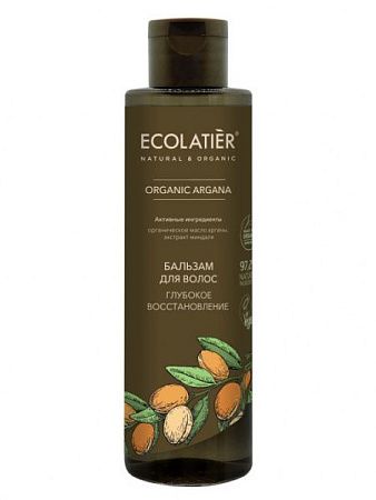 Ecolatier GREEN Бальзам для волос 250 мл Глубокое восстановление Серия ORGANIC ARGANA от магазина МылоПорошок