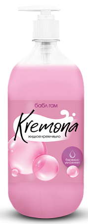 Кремона жидкое крем-мыло 1л Бабл Гам от магазина МылоПорошок