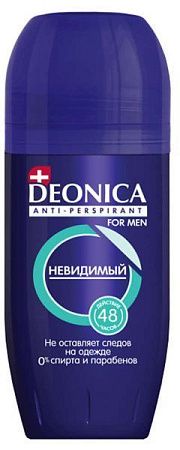 ✔️Deonica for Men антиперспирант-ролик 50мл Невидимый, 0% спирта, действие 48 часов - купить за  в г. Махачкале