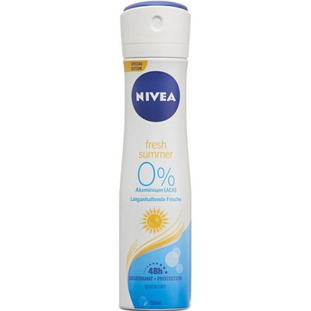 ✔️NIVEA Дез-спрей жен. 150мл Fresh summer - купить за  в г. Махачкале