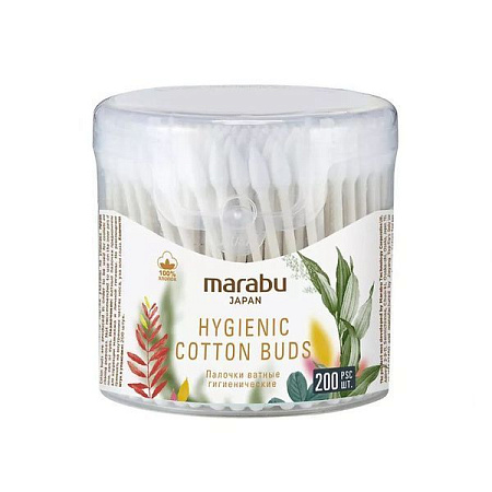 ✔️MARABU Ватные палочки 200шт Банка - купить за  в г. Махачкале