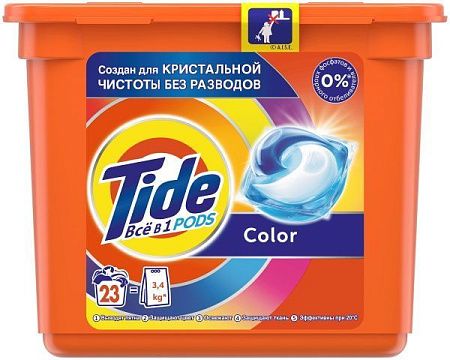 ✔️TIDE Авт Гель СМС жидк. в растворимых капсулах Color 18*22 - купить за  в г. Махачкале