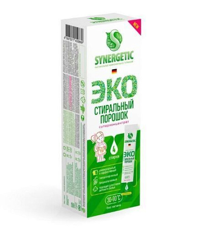 ✔️SYNERGETIC ЭКО стиральный порошок 4 стирки 25гр - купить за  в г. Махачкале