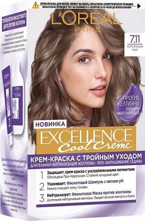 L'Oreal Paris Краски Excellence Крем 7.11 (ультрапепельный русый) от магазина МылоПорошок