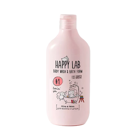 ✔️Happy Lab Пена-Гель для душа Lovin you 500мл грейпфрут - купить за  в г. Махачкале