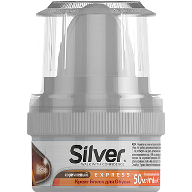 ✔️SILVER  Крем д/обуви Коричневый Банка  - купить за  в г. Махачкале