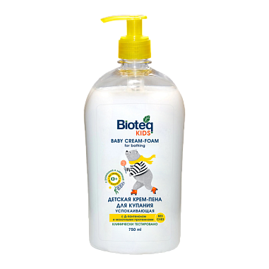 Bioteq kids Детская КРЕМ-ПЕНКА ( успокаивающая ) 750мл от магазина МылоПорошок