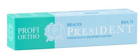 ✔️PRESIDENT Зубная паста 50мл Braces - купить за  в г. Махачкале