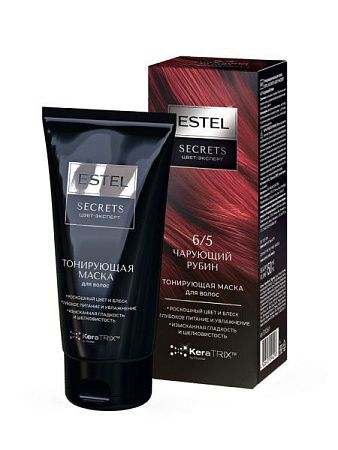 ESTEL SECRETS Цвет-эксперт Тонирующая маска д/волос 6/5 Чарующий рубин от магазина МылоПорошок