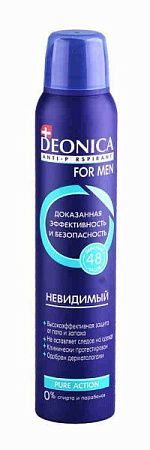 ✔️DEONICA Антип "Невидимый " For Men 200мл спрей - купить за  в г. Махачкале